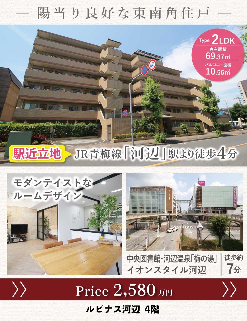 ルピナス河辺4階住戸